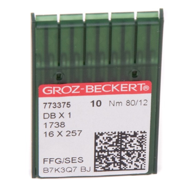 Иглы GROZ-BECKERT DBx1 FFG/SES №80/12 (уп.10шт.)0