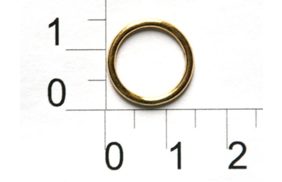 кольцо металл d=12мм 1200н золото (упаковка 1000 штук) купить по 2538.95 - в интернет - магазине Веллтекс | Новосибирск
.