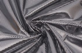 ткань подкладочная 210t 100%pe цв s-580 черный/серебро фольгированная шир 150см (уп 5м) ks купить в Новосибирске.