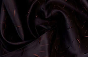 ткань подкладочная поливискоза twill, 90гр/м2, 52пэ/48вкс, 146см, коричневый жаккард зернышко/s917, купить в Новосибирске.
